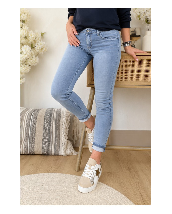 Jean slim push up bleu clair Firmin