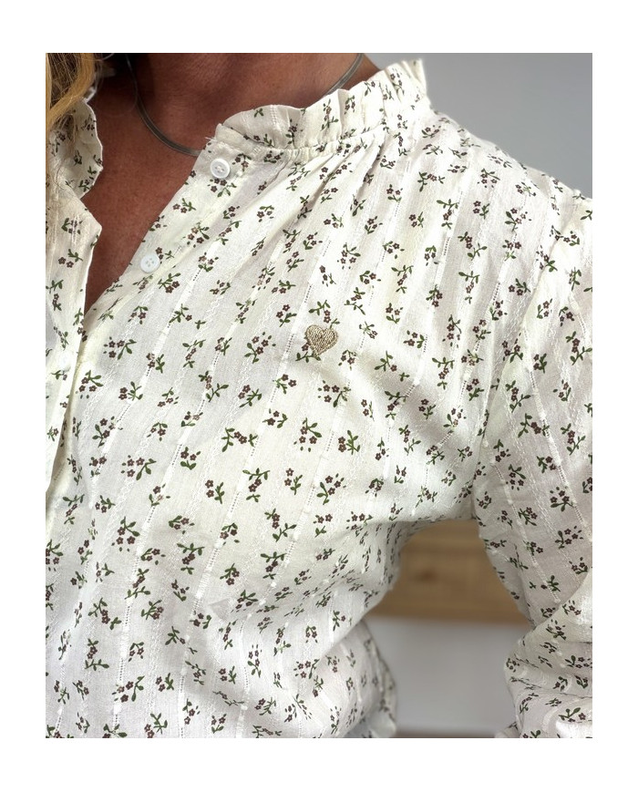 Chemisier fleuri Ortence - taille S/36