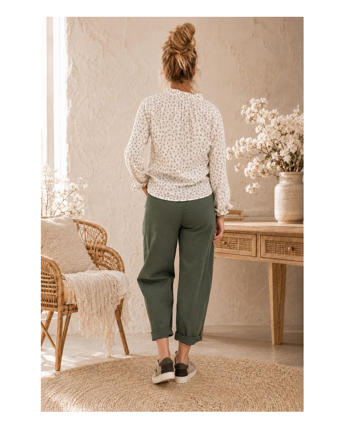 Chemisier fleuri Ortence - taille S/36