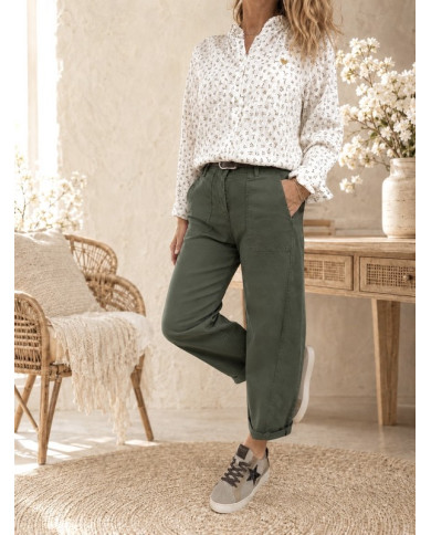 Chemisier fleuri Ortence - taille S/36