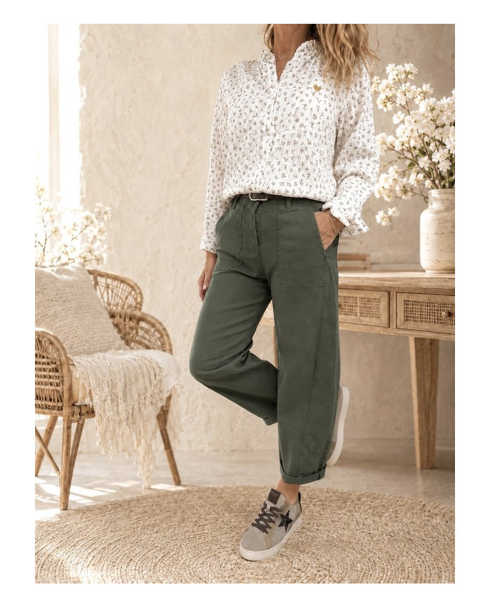 Chemisier fleuri Ortence - taille S/36