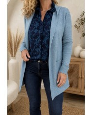 Chemisier bleu canard Lilou - taille S/M