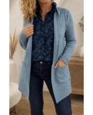 Chemisier bleu canard Lilou - taille S/M