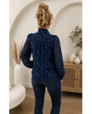 Chemisier bleu canard Lilou - taille S/M