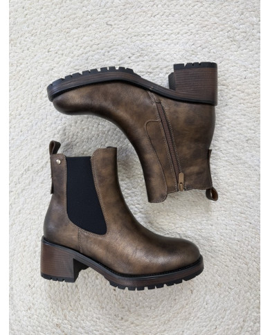 Bottines bronze