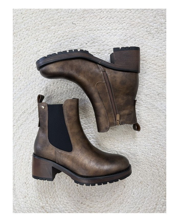 Bottines bronze