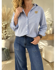 Pantalon bleu brut Mathis