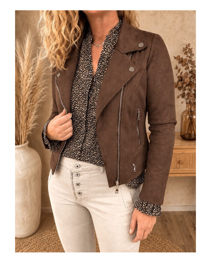 Chemisier léop' beige Simba - taille 40/L