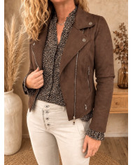 Chemisier léop' beige Simba - taille 40/L