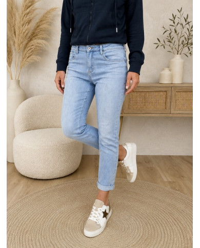 Jean mom bleu clair Emilien