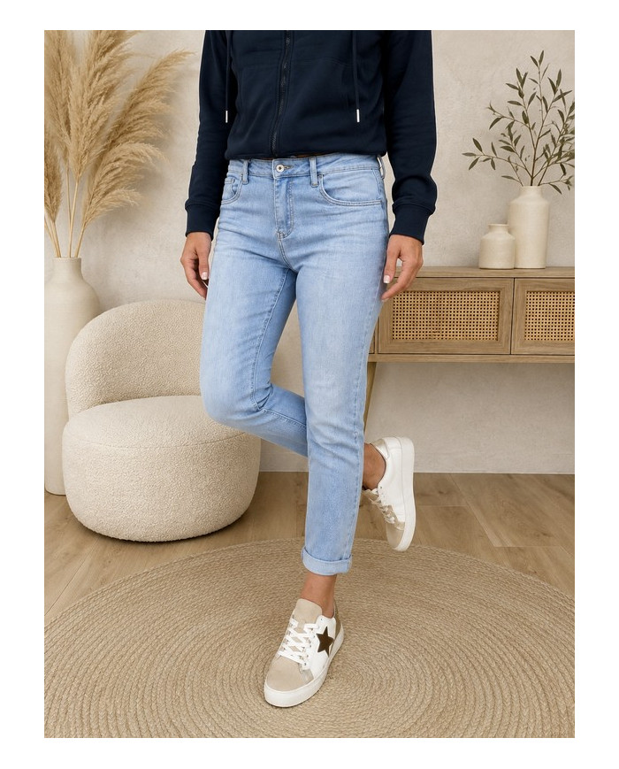 Jean mom bleu clair Emilien