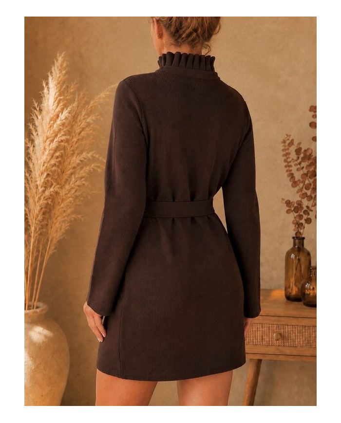Robe marron choco Enza