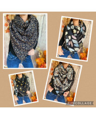 Écharpe chaude patchwork Silia