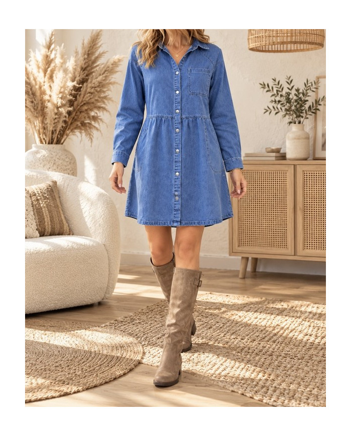Robe en jean Coralie