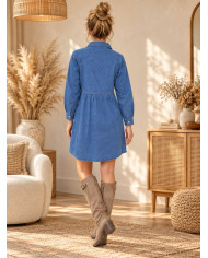 Robe en jean Coralie