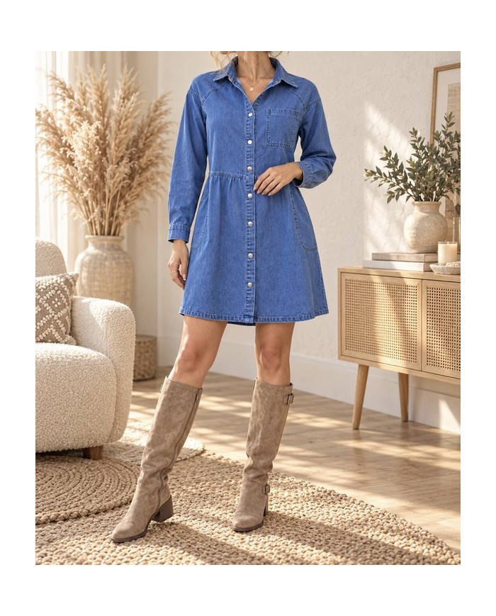 Robe en jean Coralie
