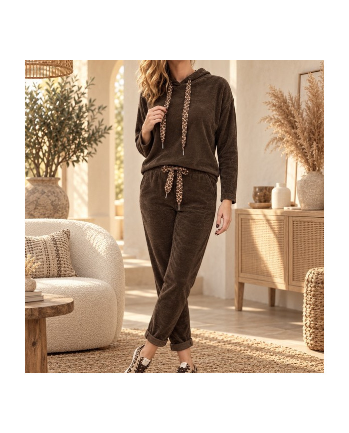Ensemble en velours chocolat