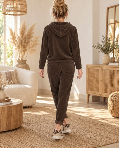 Ensemble en velours chocolat