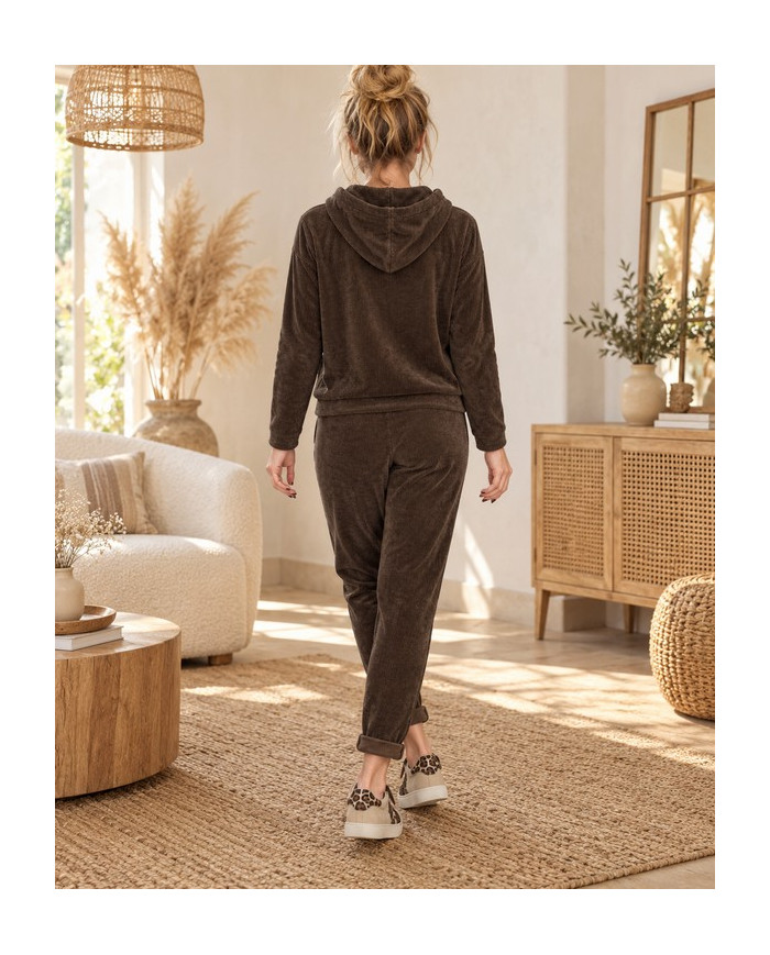 Ensemble en velours chocolat