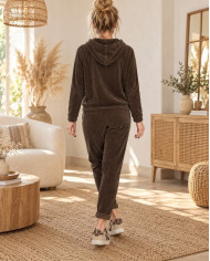 Ensemble en velours chocolat