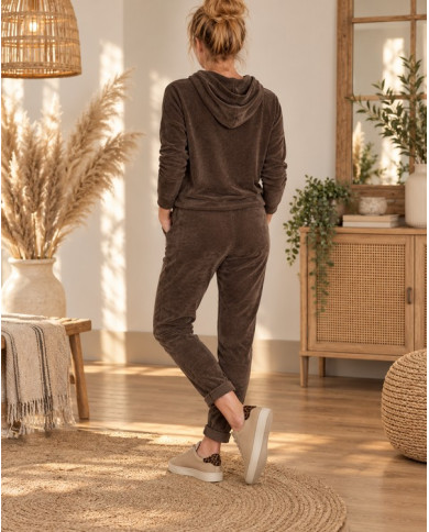 Ensemble en velours chocolat