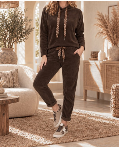 Ensemble en velours chocolat