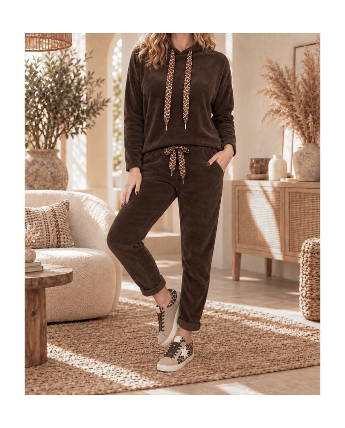 Ensemble en velours chocolat