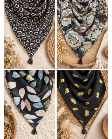 Écharpe chaude patchwork Silia