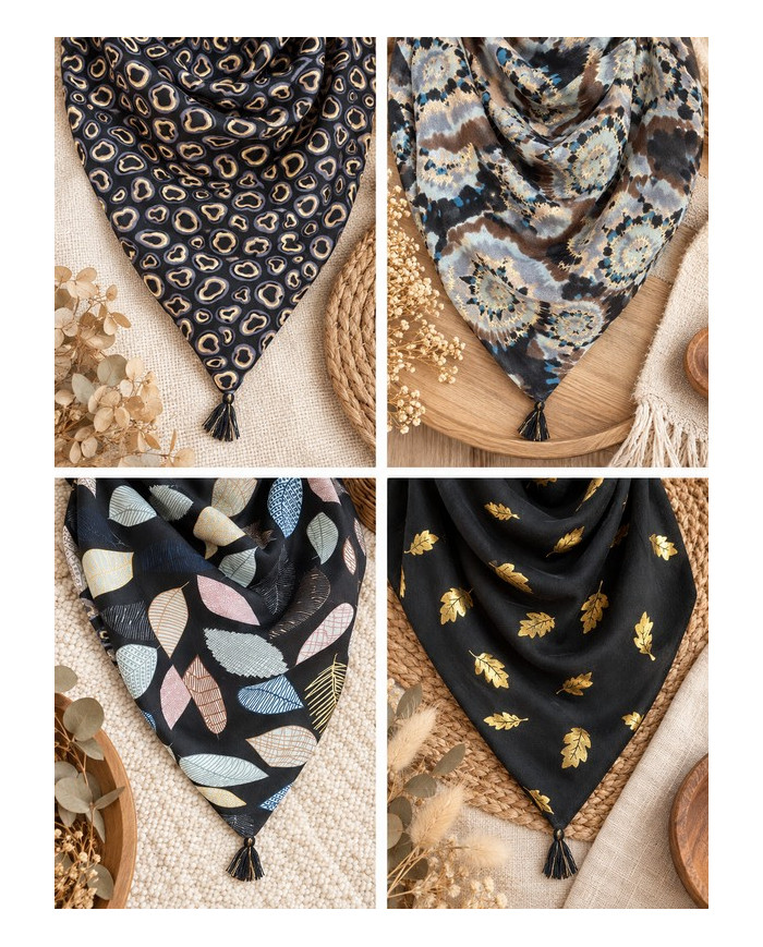 Écharpe chaude patchwork Silia