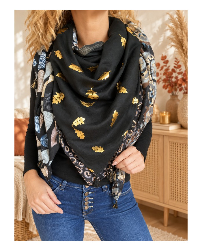 Écharpe chaude patchwork Silia