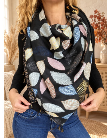 Écharpe chaude patchwork Silia