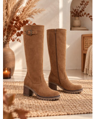 Bottes camel avec boucle