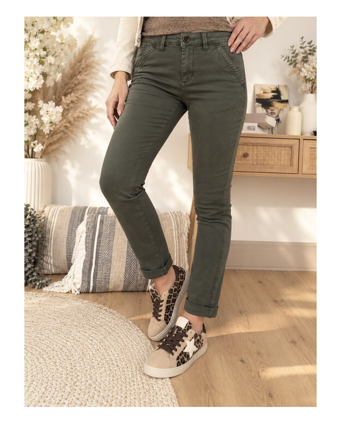 Chino kaki Ernest - TAILLE 42/XL