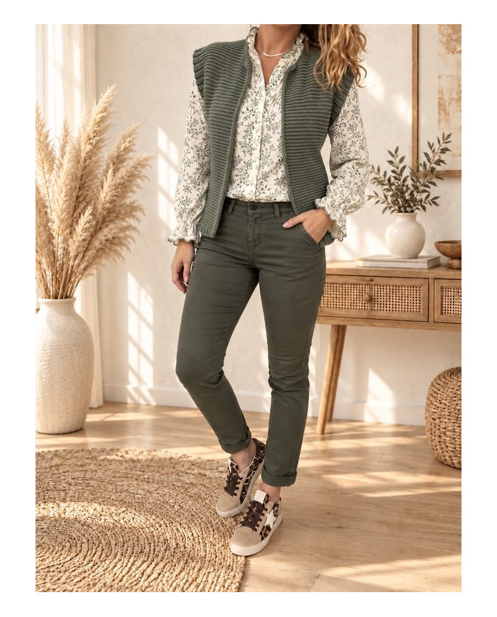 Chino kaki Ernest - TAILLE 42/XL