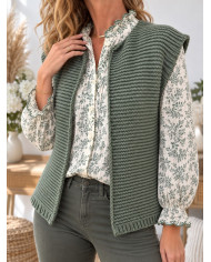 Gilet sans manches kaki