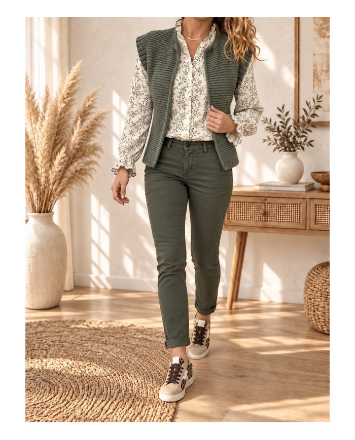 Gilet sans manches kaki