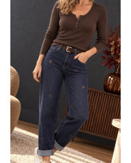 Top uni marron chocolat Macha