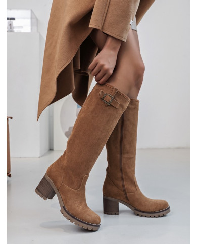 Bottes camel avec boucle