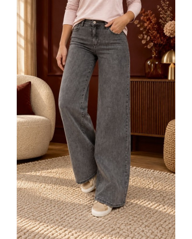Jean super wide leg gris Giani