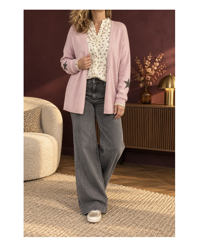 Jean super wide leg gris Giani