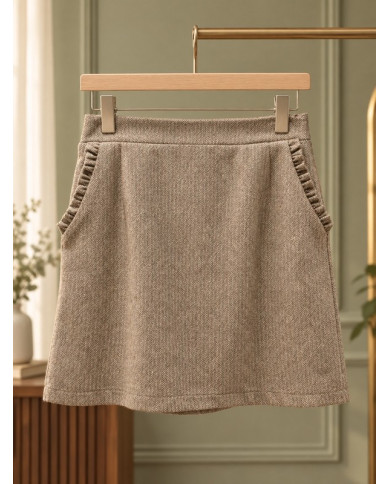 Jupe taupe Tallia
