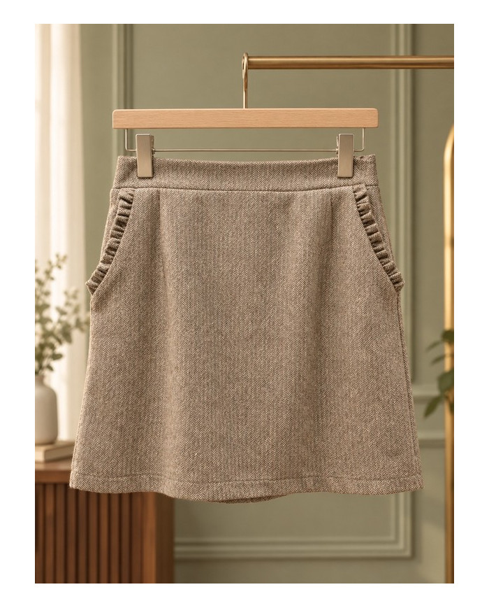 Jupe taupe Tallia