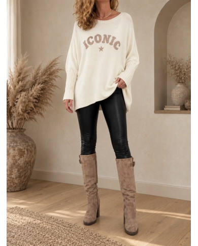 Legging en simili noir