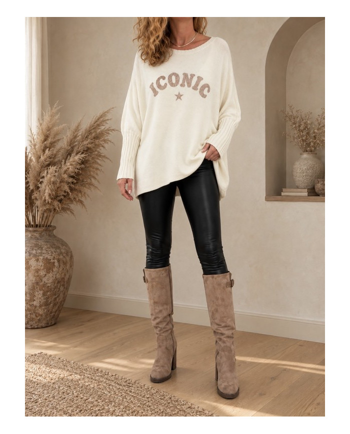 Legging en simili noir