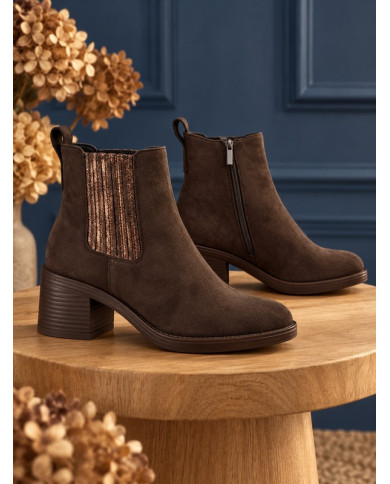 Bottines marron chocolat