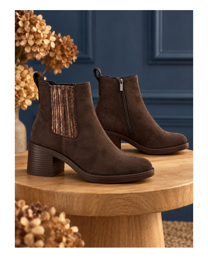 Bottines marron chocolat