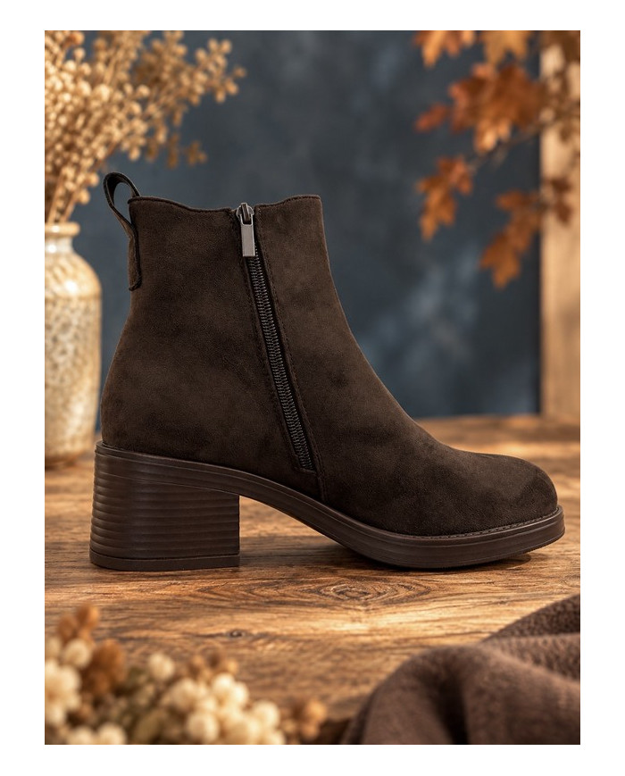 Bottines marron chocolat