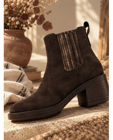 Bottines marron chocolat