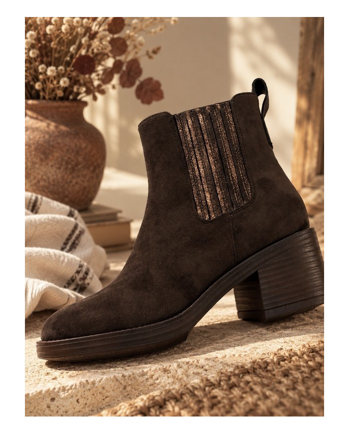 Bottines marron chocolat