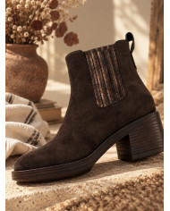 Bottines marron chocolat
